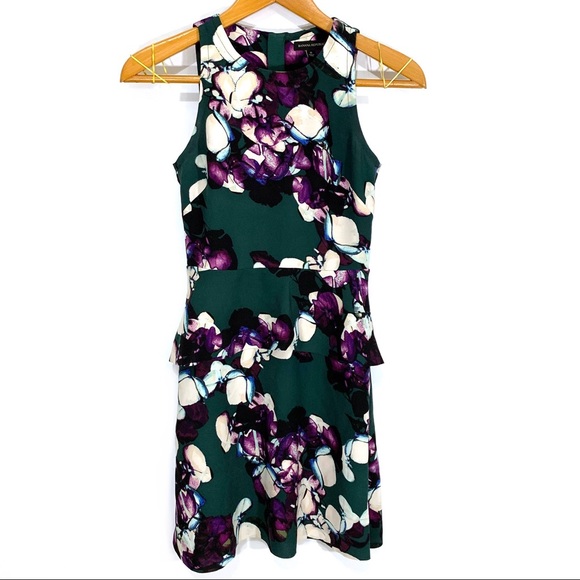 Banana Republic Dresses & Skirts - Banana Republic Green & Purple Peplum Dress